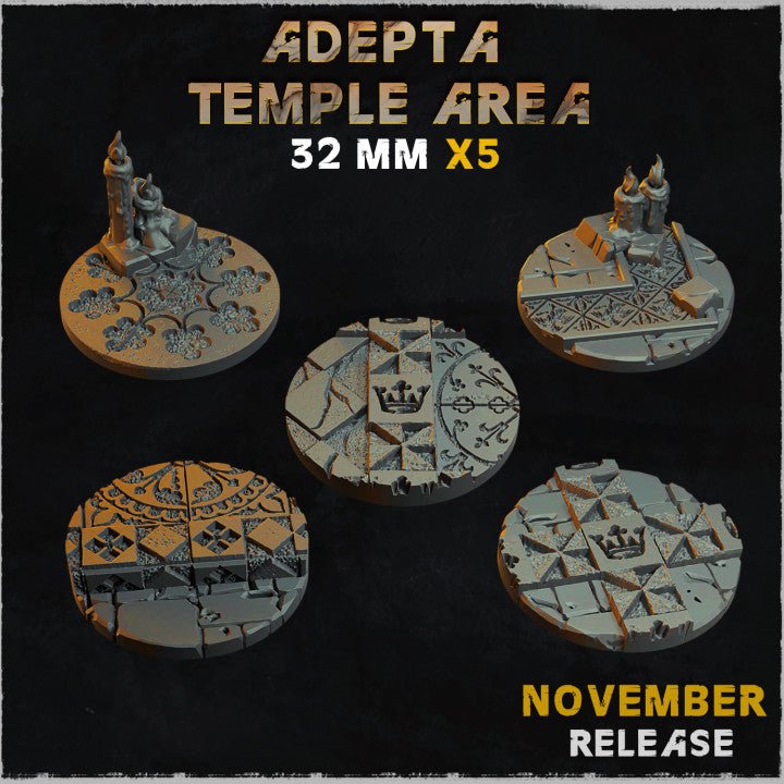 Mediocre StudiosAdepta Temple BasesTabletop Gaming Miniature