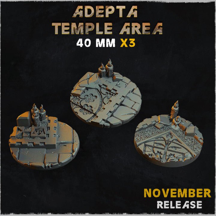 Mediocre StudiosAdepta Temple BasesTabletop Gaming Miniature