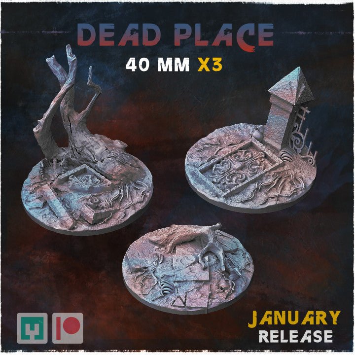 Mediocre StudiosDead Place Bases & ToppersTabletop Gaming Miniature