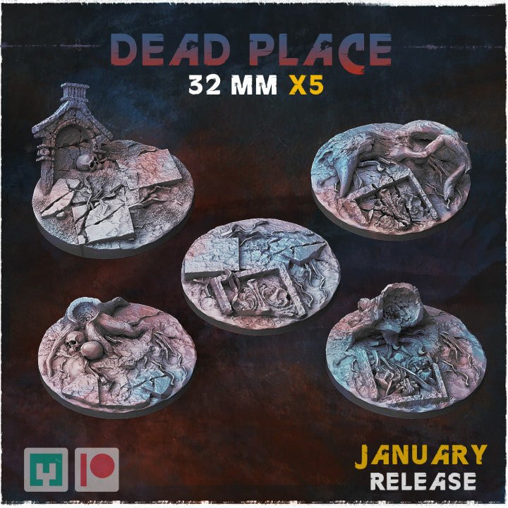 Mediocre StudiosDead Place Bases & ToppersTabletop Gaming Miniature