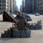 Mediocre StudiosDestroyed City Barricades & RubbleTabletop Gaming Miniature