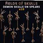 Mediocre StudiosField of Skulls - Deamon Skulls on SpearsTabletop Gaming