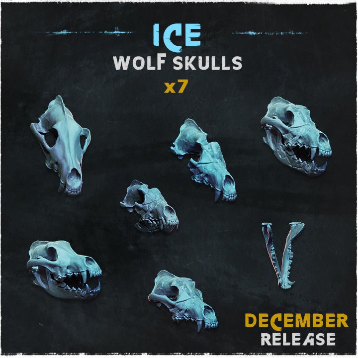 Mediocre StudiosIce Bear & Ice Wolf Skull BundleTabletop Gaming Miniature