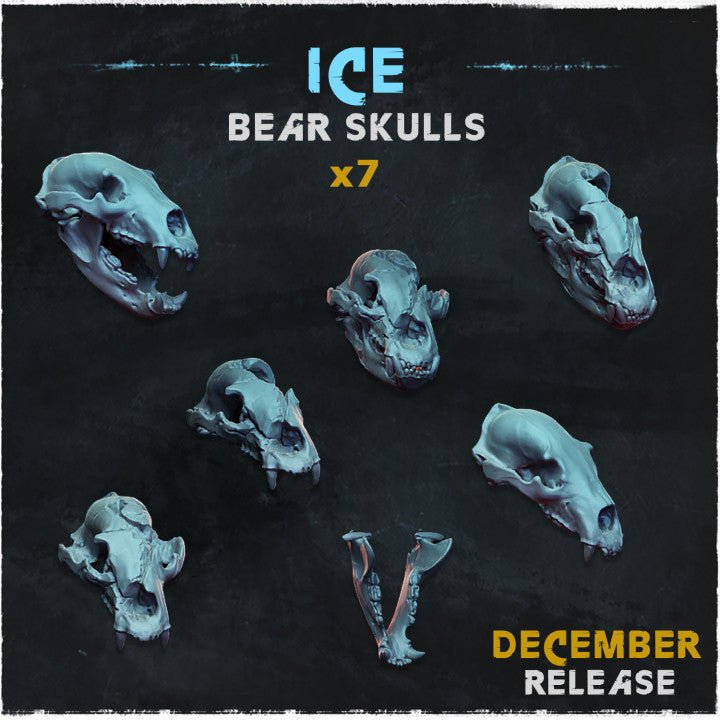 Mediocre StudiosIce Bear & Ice Wolf Skull BundleTabletop Gaming Miniature