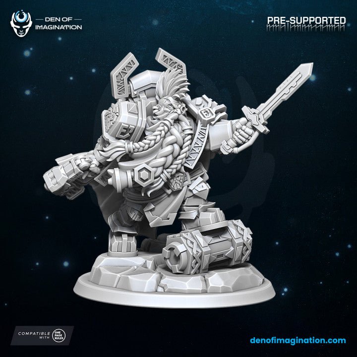 Mediocre StudiosKhazaroth Empire - Lord Excavator w/ Battle Smiths!Tabletop Gaming Miniature