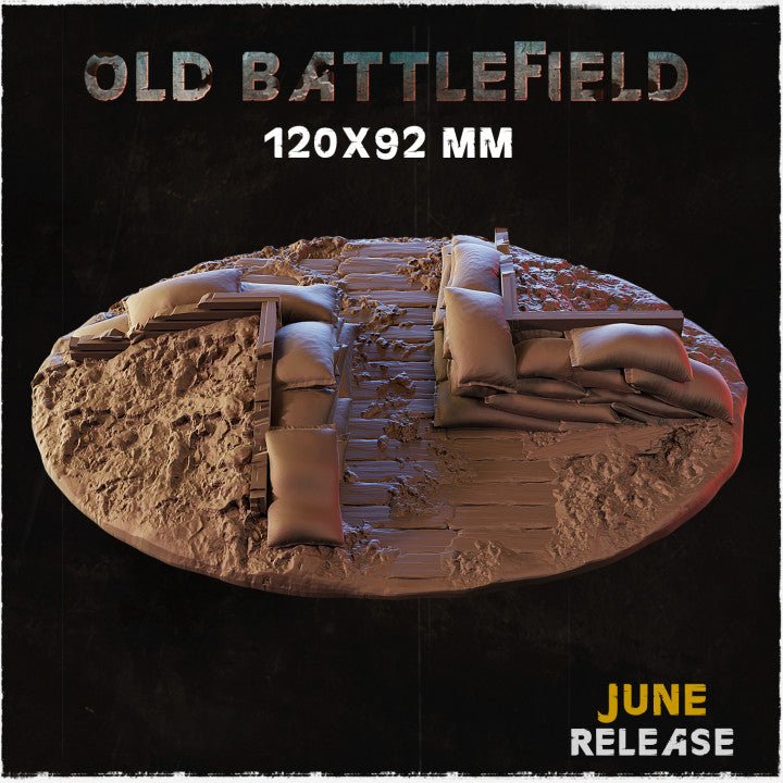 Mediocre StudiosOld Battlefield Set BasesTabletop Gaming Miniature