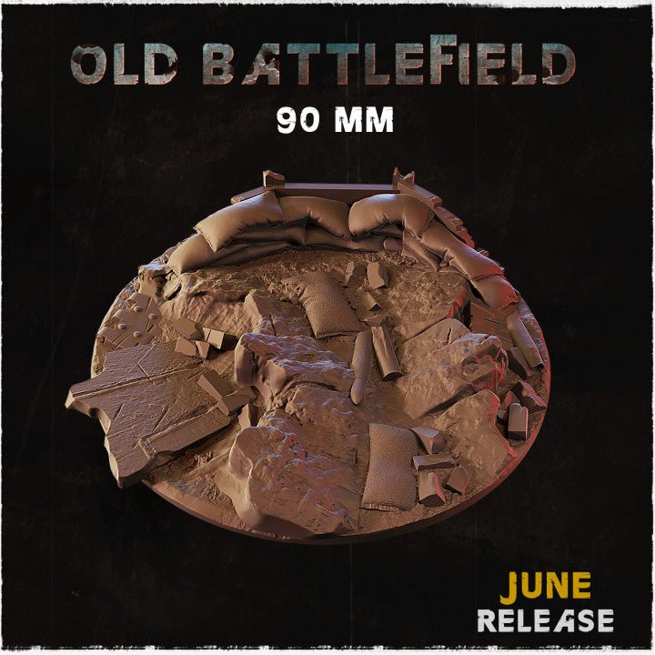 Mediocre StudiosOld Battlefield Set BasesTabletop Gaming Miniature