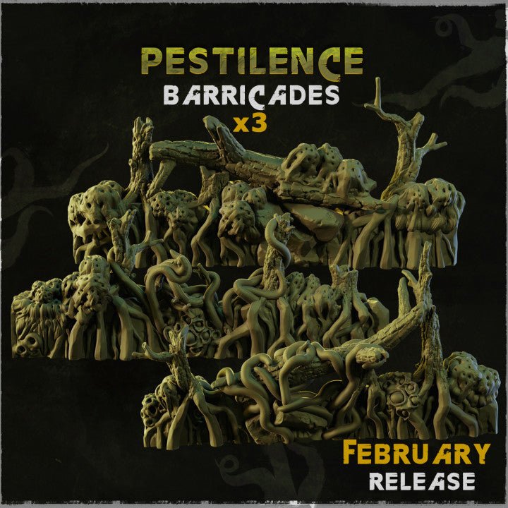 Mediocre StudiosPestilence Barricades & BasingTabletop Gaming Miniature