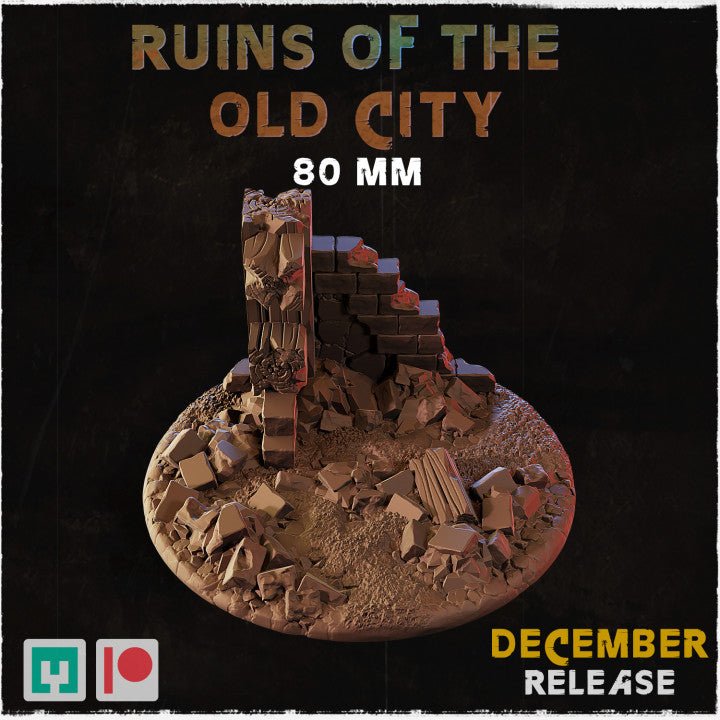 Mediocre StudiosRuins of the Old City BasesTabletop Gaming Miniature