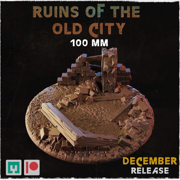 Mediocre StudiosRuins of the Old City BasesTabletop Gaming Miniature