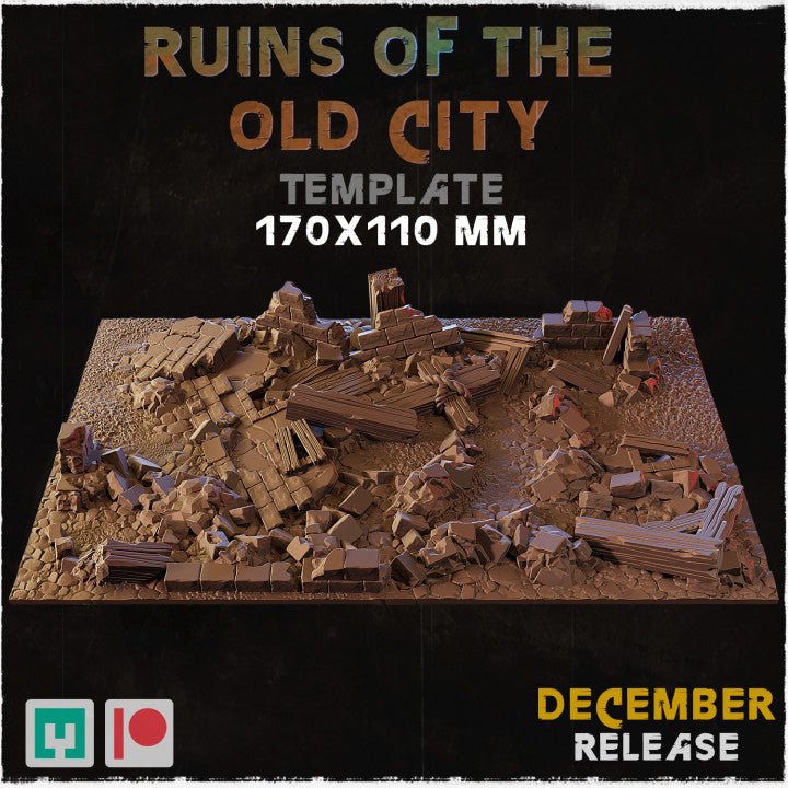 Mediocre StudiosRuins of the Old City BasesTabletop Gaming Miniature