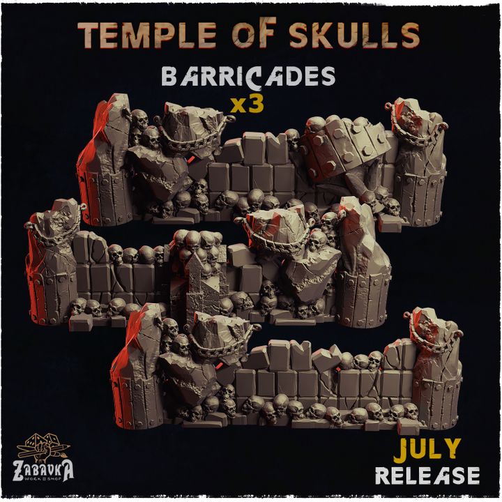 Mediocre StudiosTemple of Skulls BarricadesTabletop Gaming